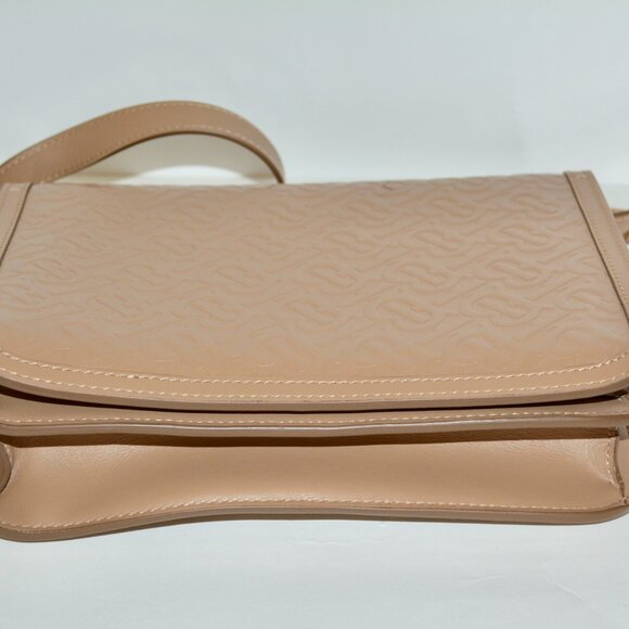 NWT BURBERRY CROSSBODY CALFSKIN EMBOSSED MONOGRAM MEDIUM TB BAG - Picture 7 of 12
